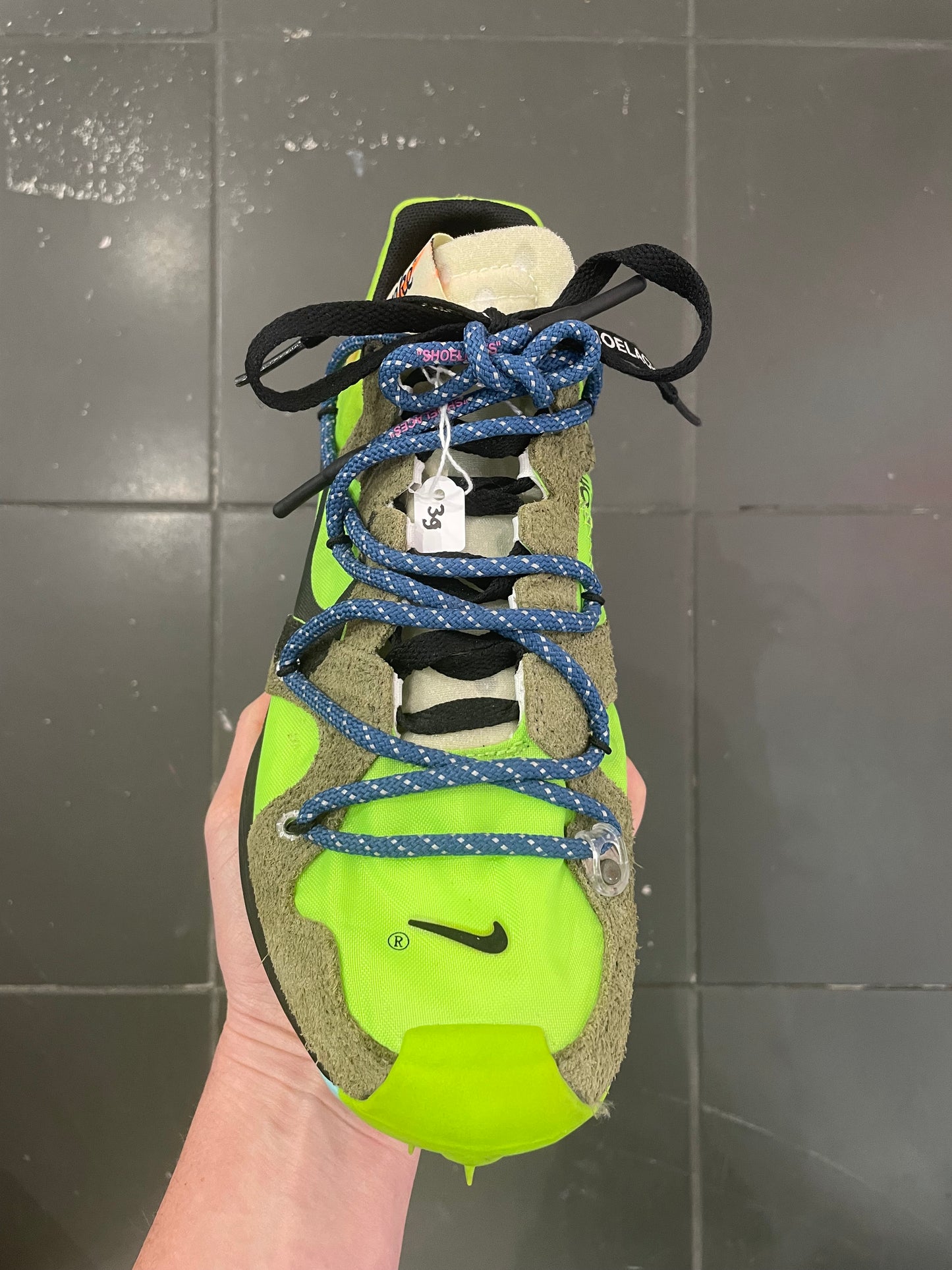 Nike Zoom Terra Kiger Off-White Green size 39