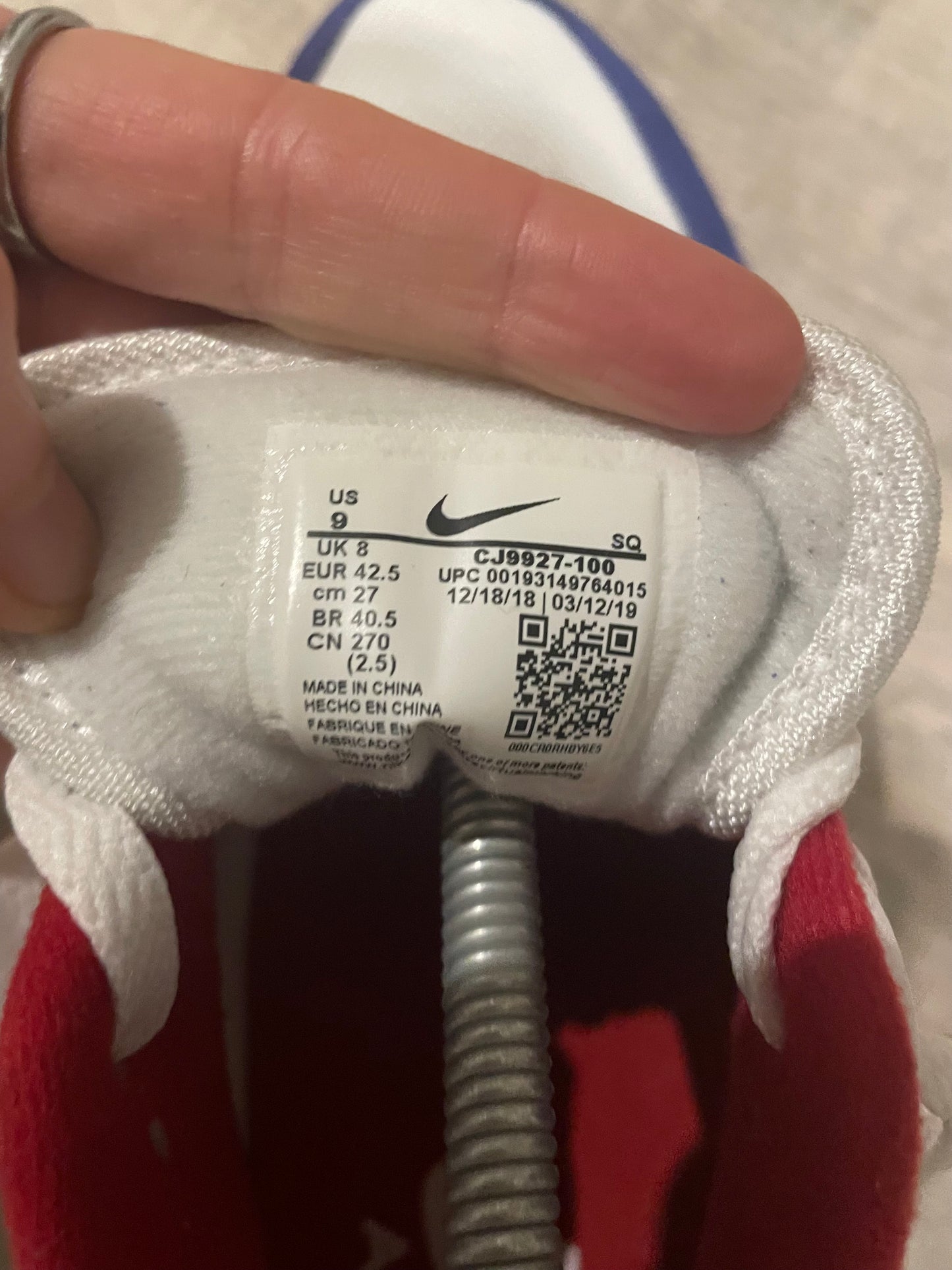 Nike Air Max 1 USA White Red Blue