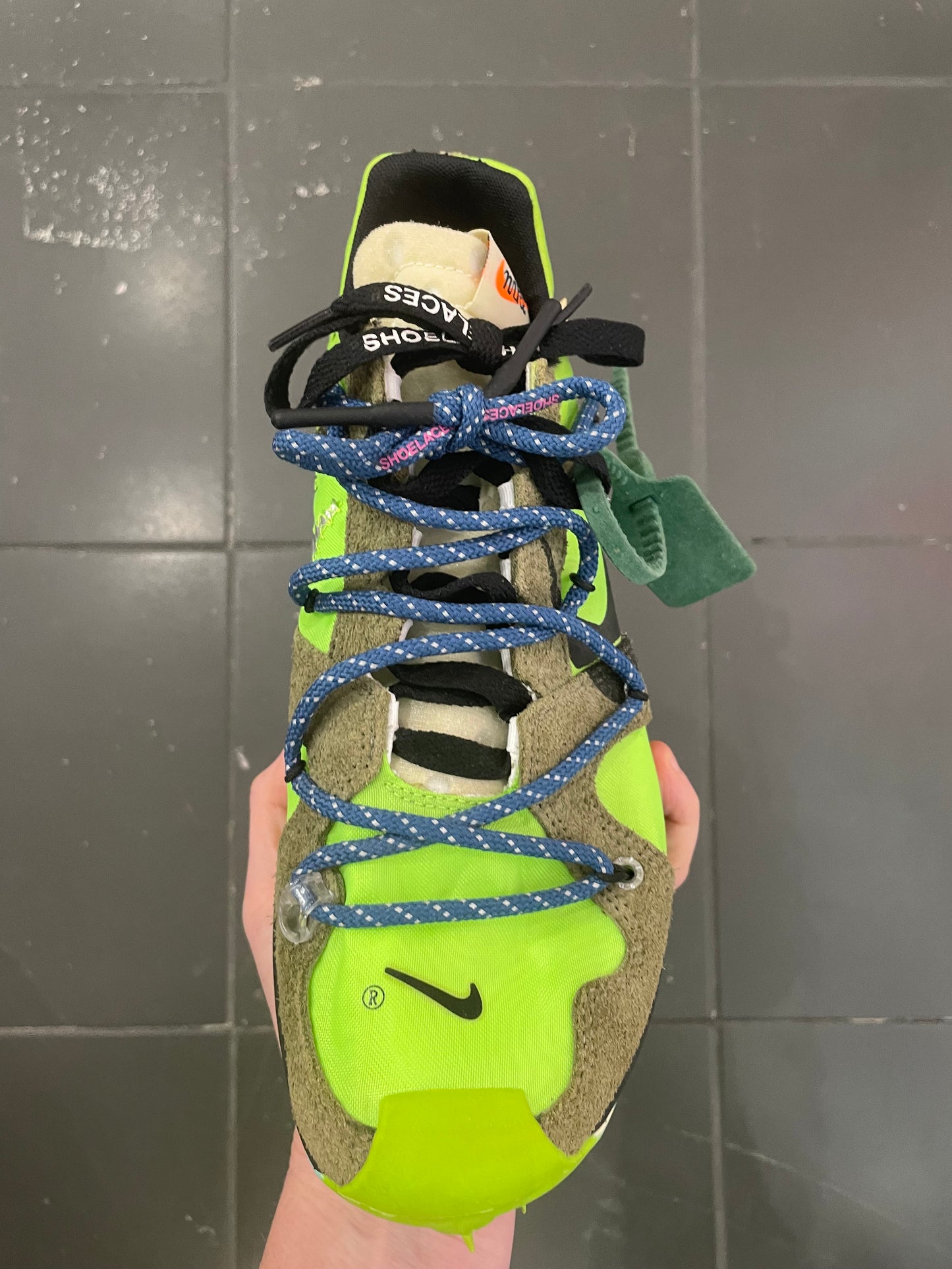 Nike Zoom Terra Kiger Off-White Green size 39