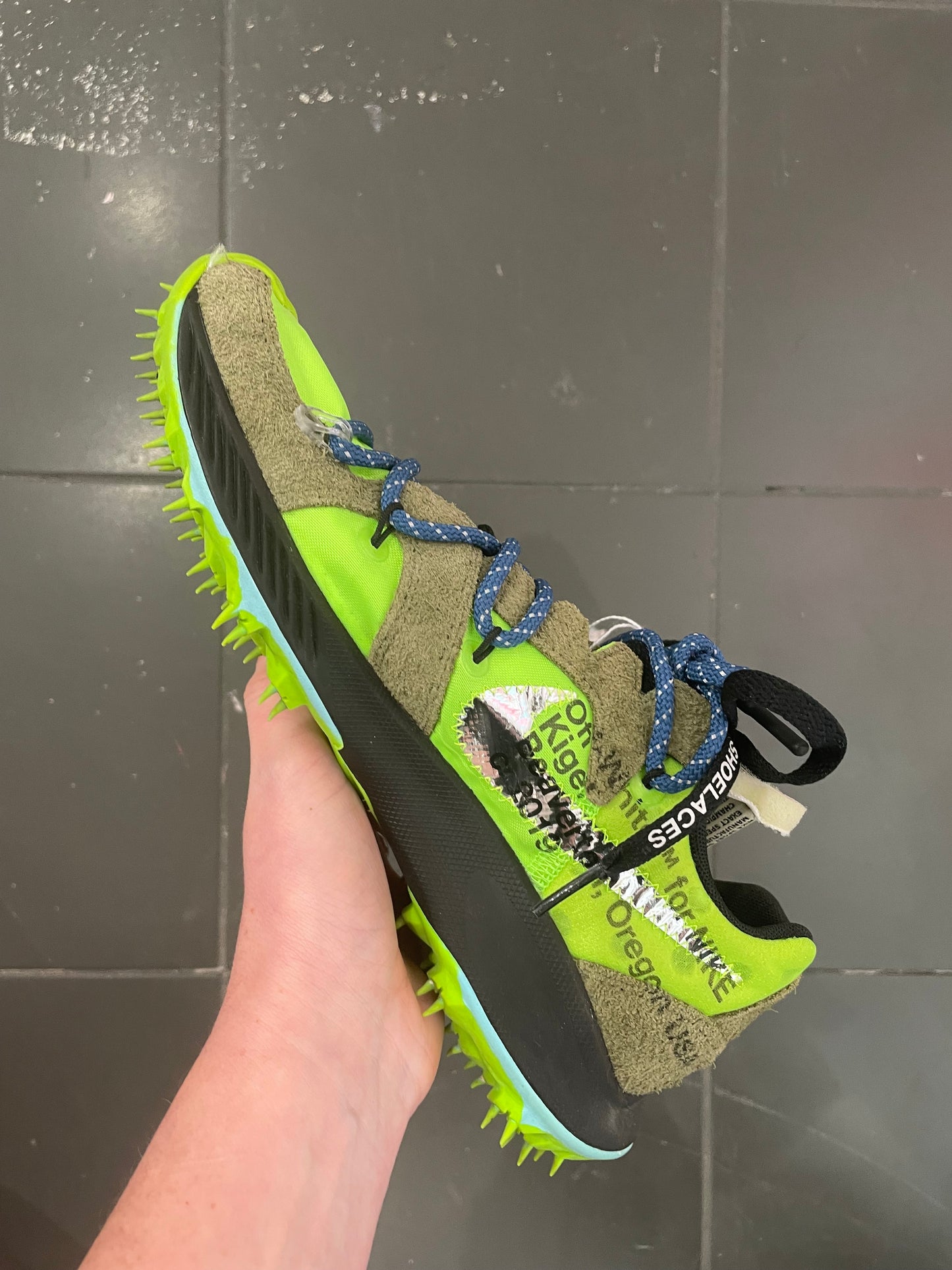 Nike Zoom Terra Kiger Off-White Green size 39