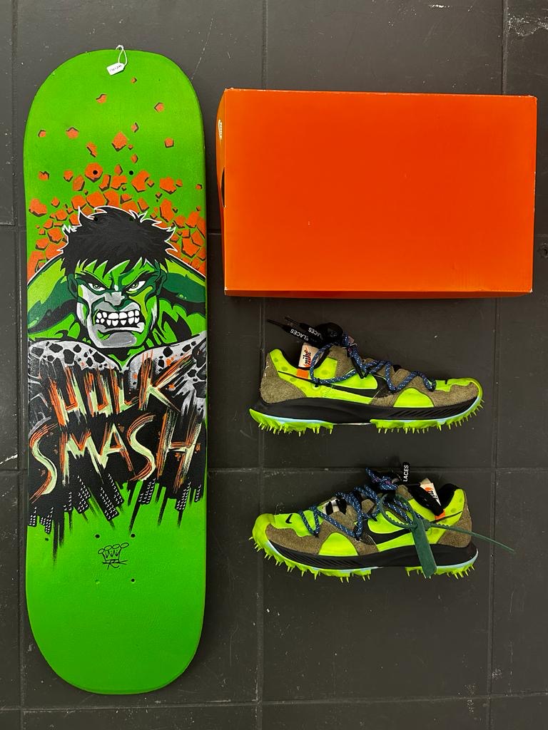 Nike Zoom Terra Kiger Off-White Green size 39