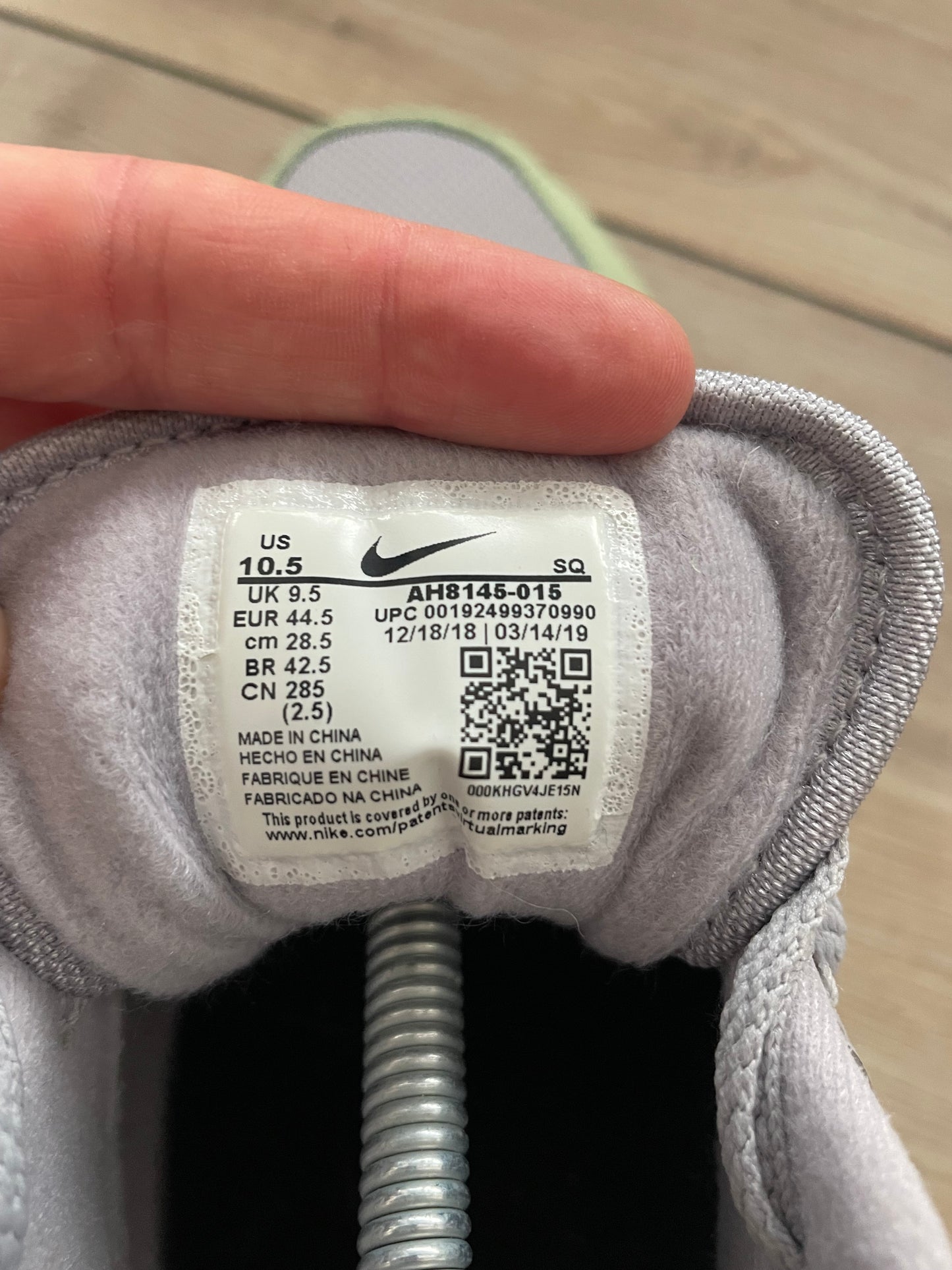 Nike Air Max 1 Grey Mint