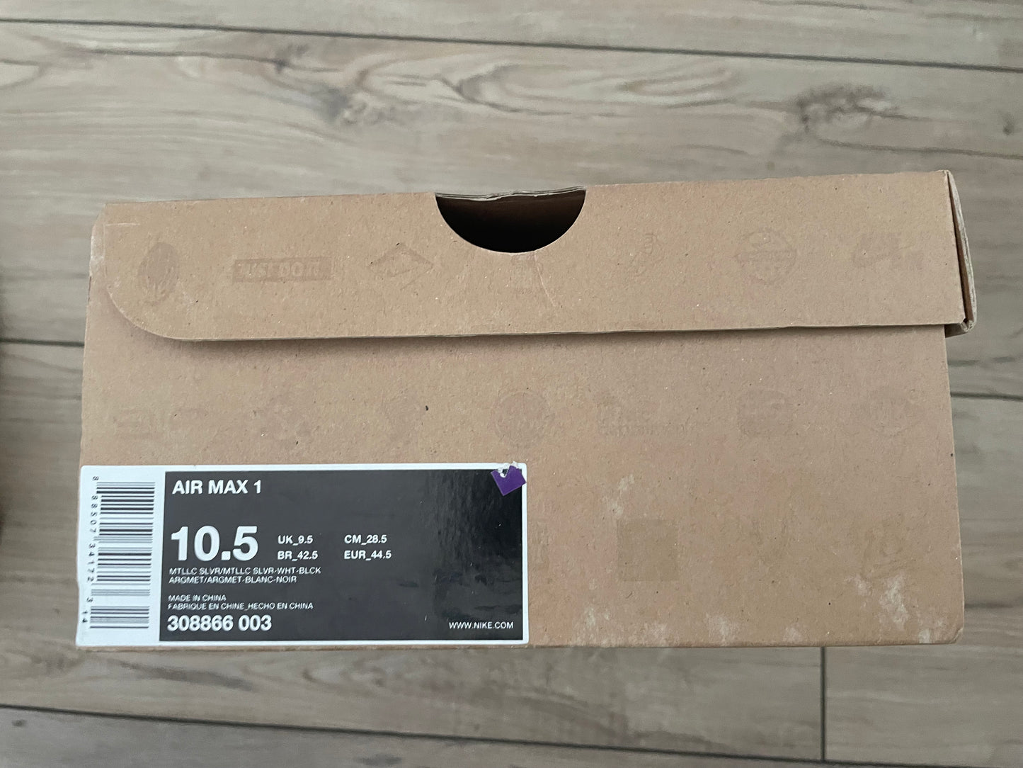 Nike Air Max 1 'APOLLO LUNAR PACK - METALLIC SILVER'