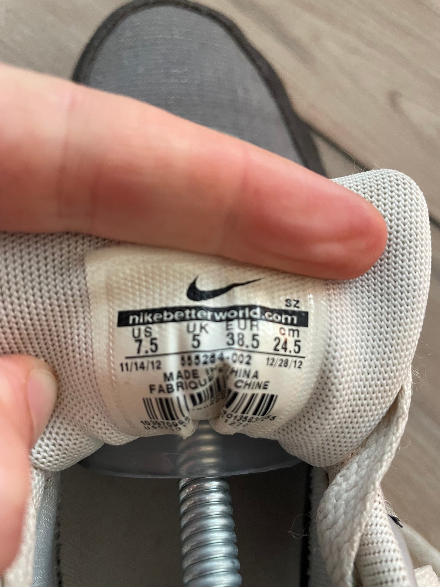 Nike Air Max 1 Sail Medium size 38.5