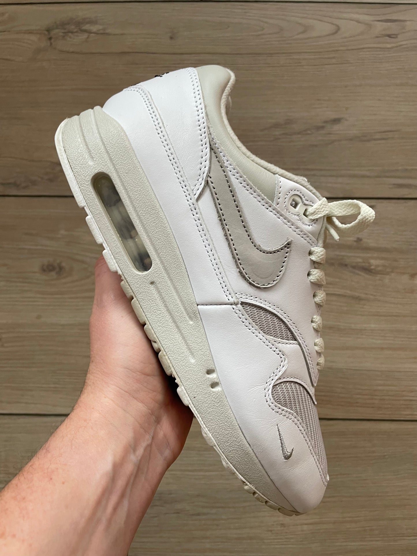 Nike Air Max 1 White Mini Swoosh ID