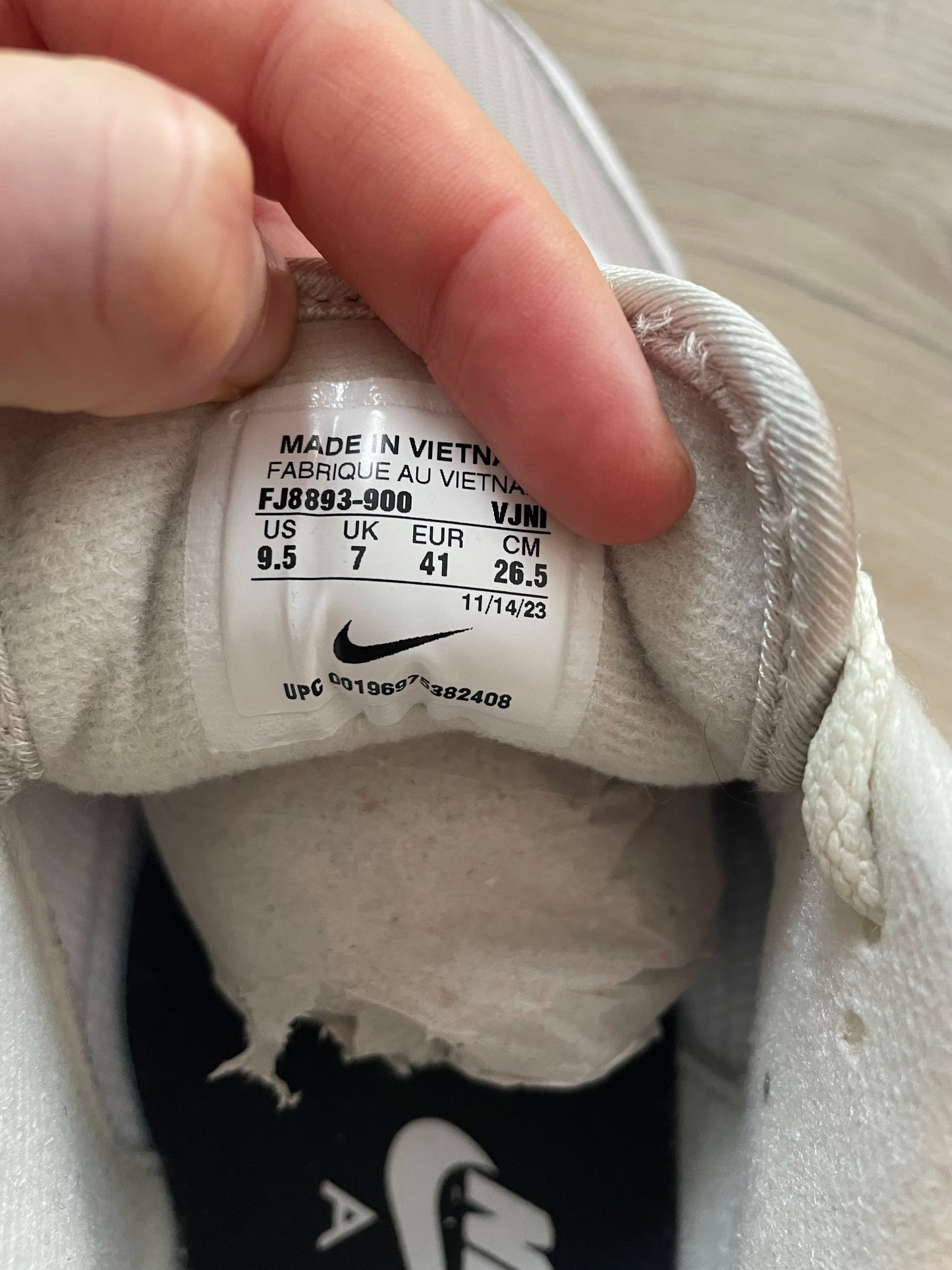 Nike Air Max 1 White Mini Swoosh ID