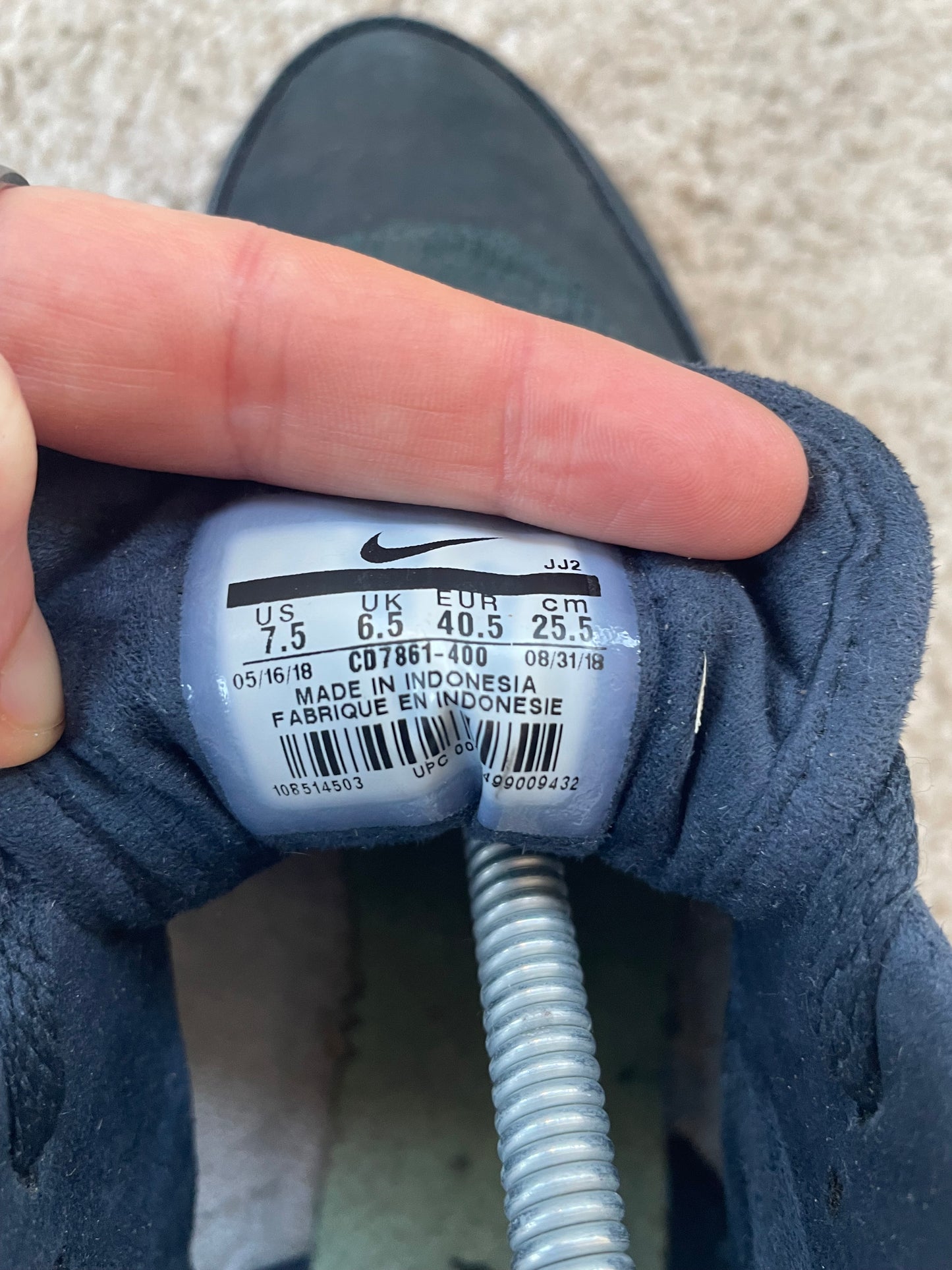 Nike Air Max 1 Crêpe Dark Obsidian