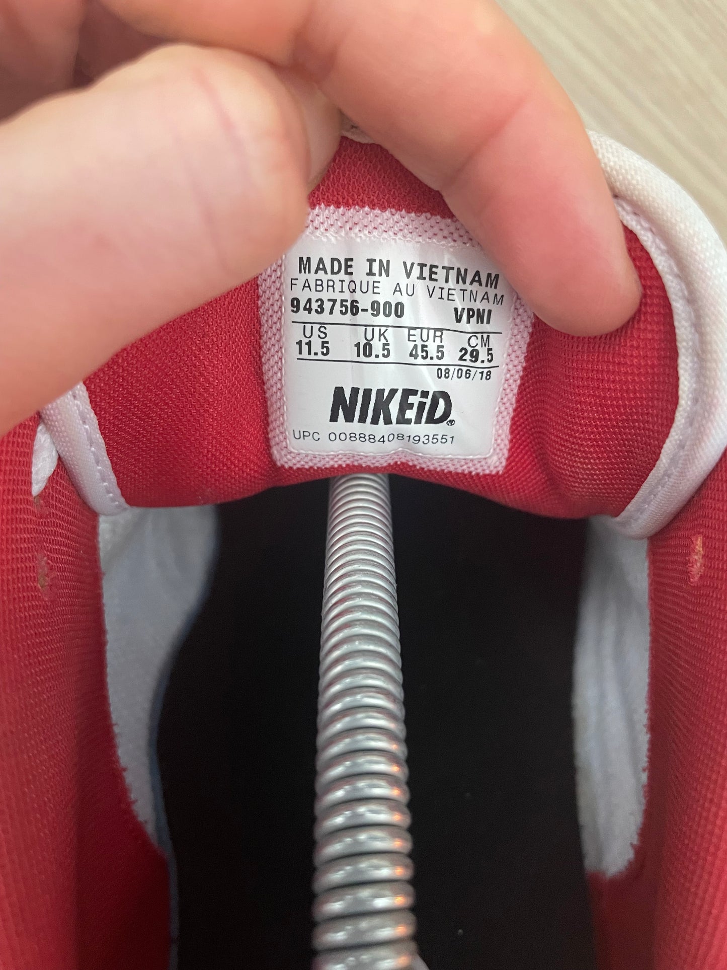 Nike Air Max 1 LTR Red & Blue ID